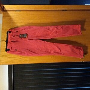 Womens free soldier snow pant ski outdoor softshell pink rose red pant sz 28x30